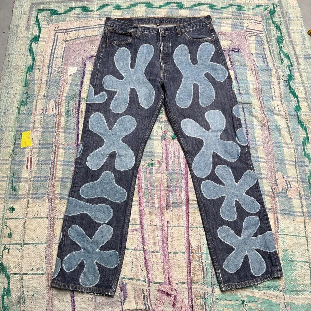 Custom upcycled levis 501 jeans 36x31